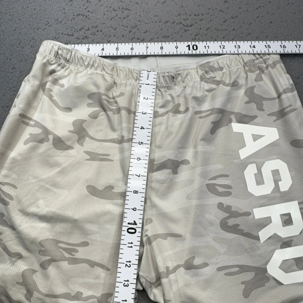 ASRV Shorts Mens XL White Camo Training Athletic Gym Technical Sportswear USA